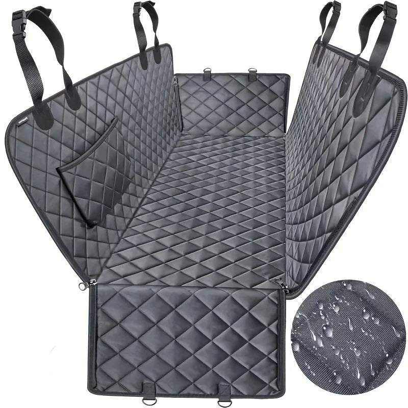 Dog Seat Cover Car Seat Cover for Pets 100%Waterproof Pet Seat Cover Hammock 600D Heavy Duty Scratch Proof Nonslip Durable Soft
