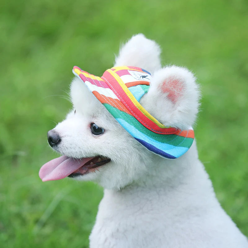 Cute Pet Sunhat - Breathable Summer Cap for Dogs & Cats