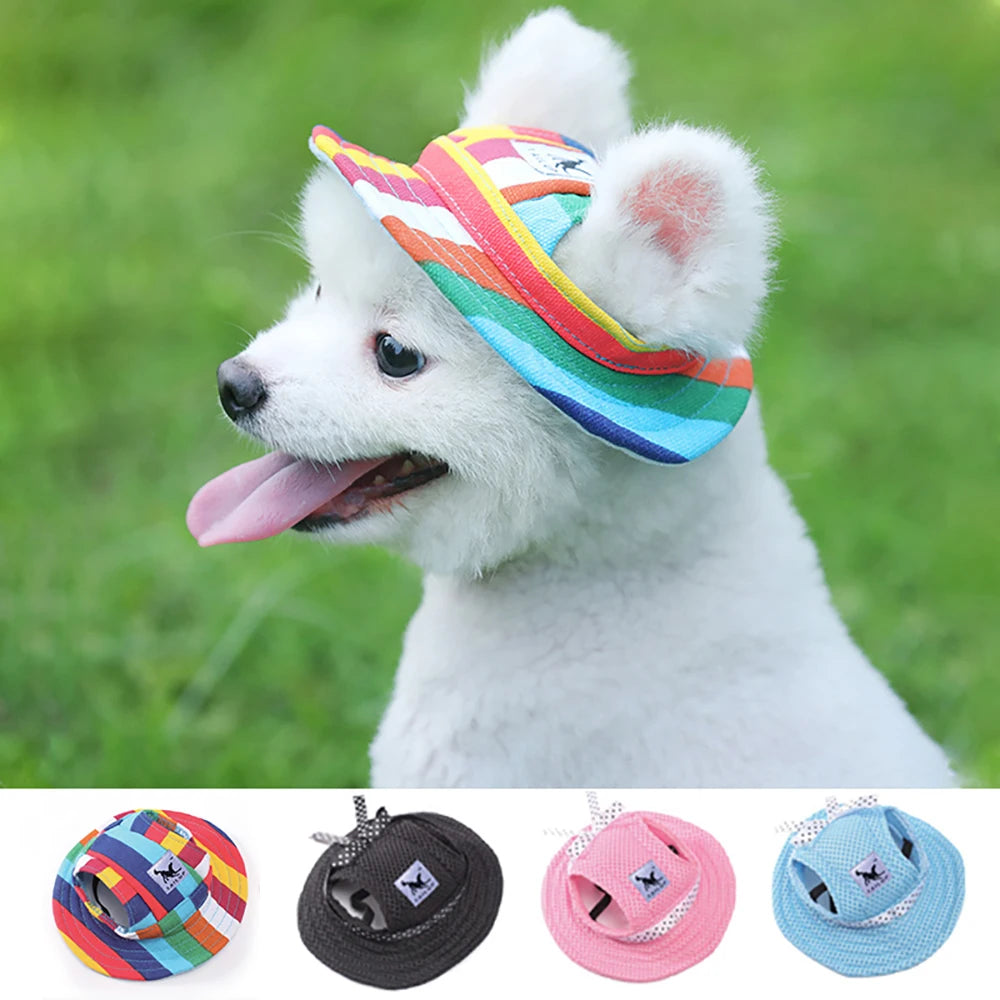 Cute Pet Sunhat - Breathable Summer Cap for Dogs & Cats