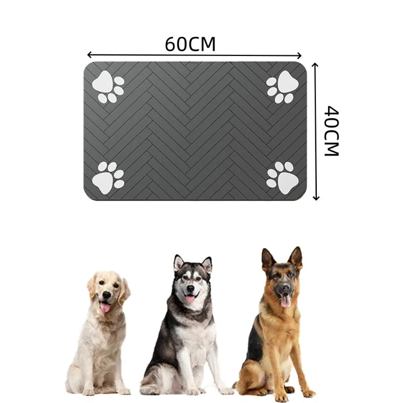 Pet Feeding Mat-Absorbent Dog Mat for Food and Water Bowl-No Stains Quick Dry Dog Water Dispenser Mat-Dog Feeding Supplies