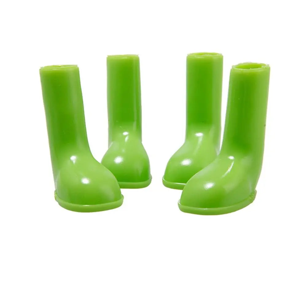 4Pcs Waterproof Pet Dog Shoes Non Slip Prevent Licking Paws Dog Rain Boots Breathable Reusable Pet Paws Protective Hot Pavement