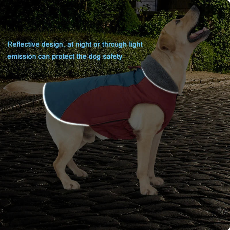 Dog Coats Waterproof Windproof Pet Winter Reflective Jacket for Cold Weather Warmly Dogs Clothes for Small Medium Large Dogs