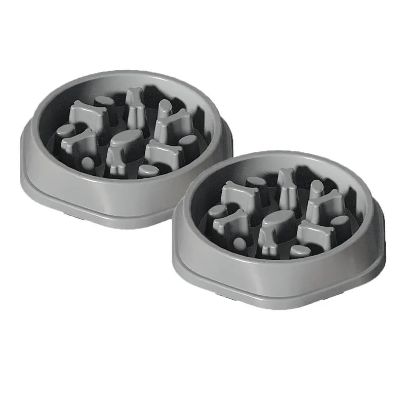 Dog slow food bowl dog bowl dog bowl anti-slip anti-choking anti-vomiting pet feeding bowl small dog food bowl cat bowl
