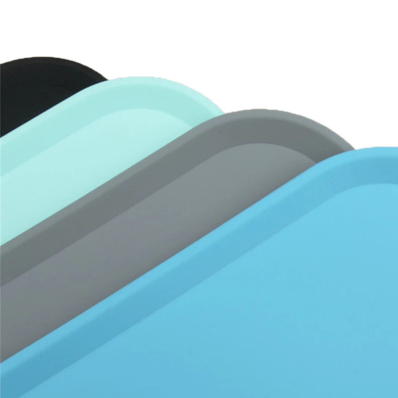 Winter Waterproof Pet Mat For Dog Cat Solid Color Silicone Pet Food Pad Pet Bowl Drinking Mat Dog Feeding Placemat Easy Washing