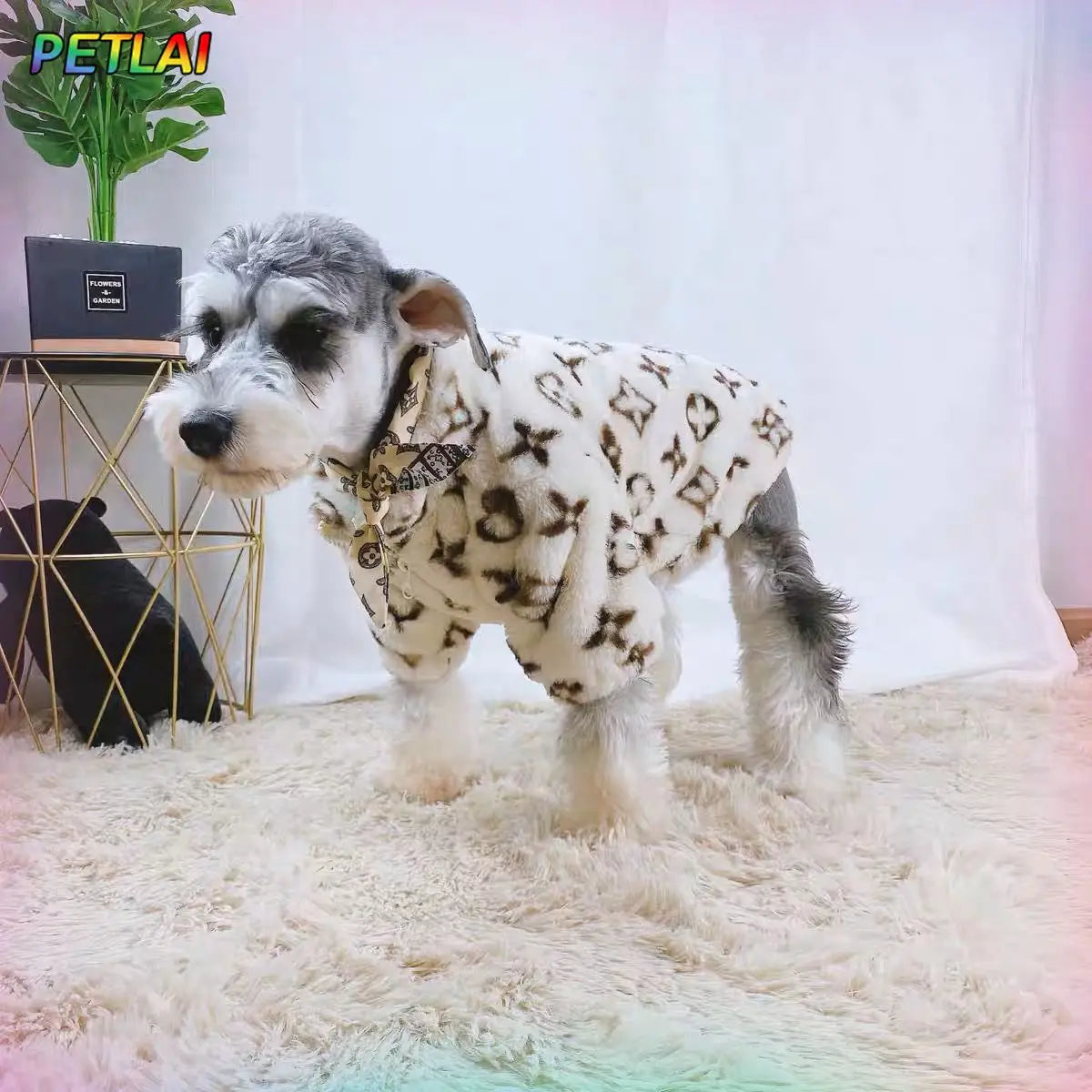 Dog winter High-end coat pet protection against cold sweater small cat aristocratic jacket High-end design sense Teddy cute coat