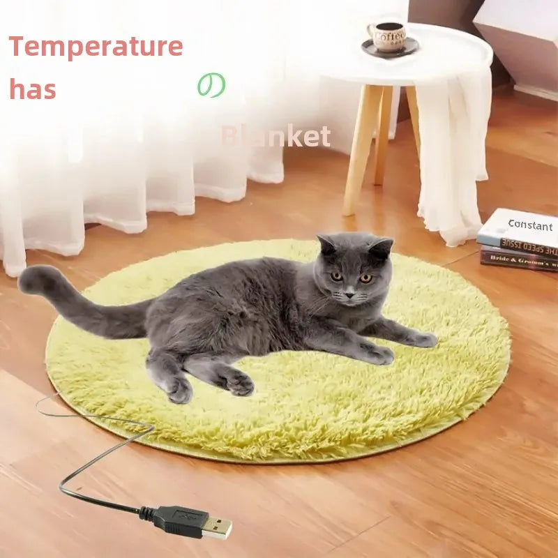 40cm USB Heating Pad Pets Warm Blanket Winter Heat Bed Cat Dog Heating Pad Electric Winter Warm Carpet Animals Pet Heater Mat
