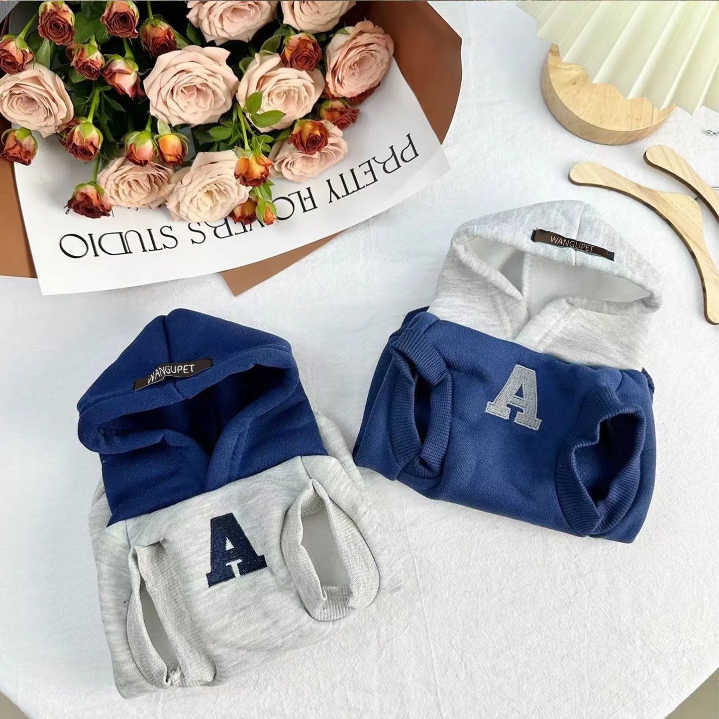 Fashion Dog Hoodie Winter Warm Cat Dog Clothes Soft Sweatshirt Small Medium Dogs Coat Cold Weather Pet Clothing Chihuahua Pug