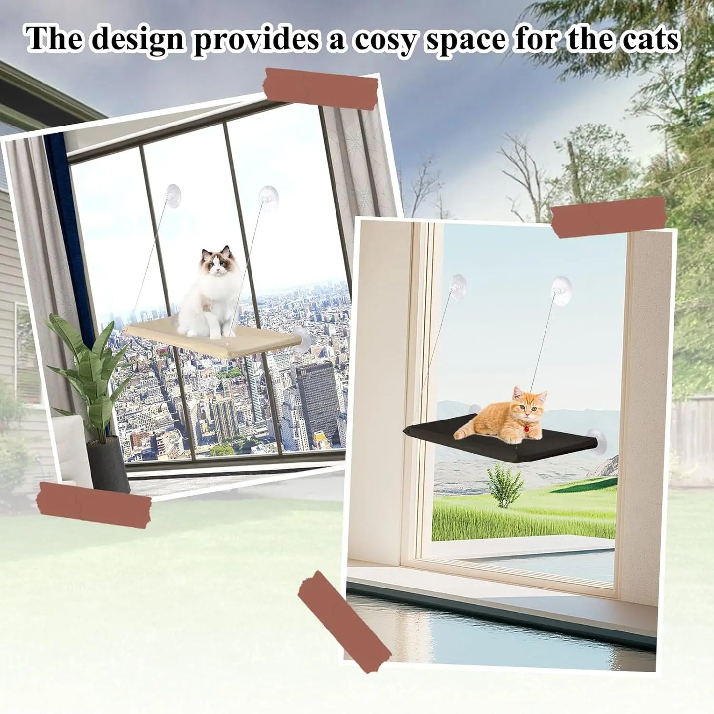 Cat Hammock Window Bed Cat Suction Cup Window Hammock Sunny Window Seat Nest Pet Accessories Hanging Cat Bed Pet Hammock