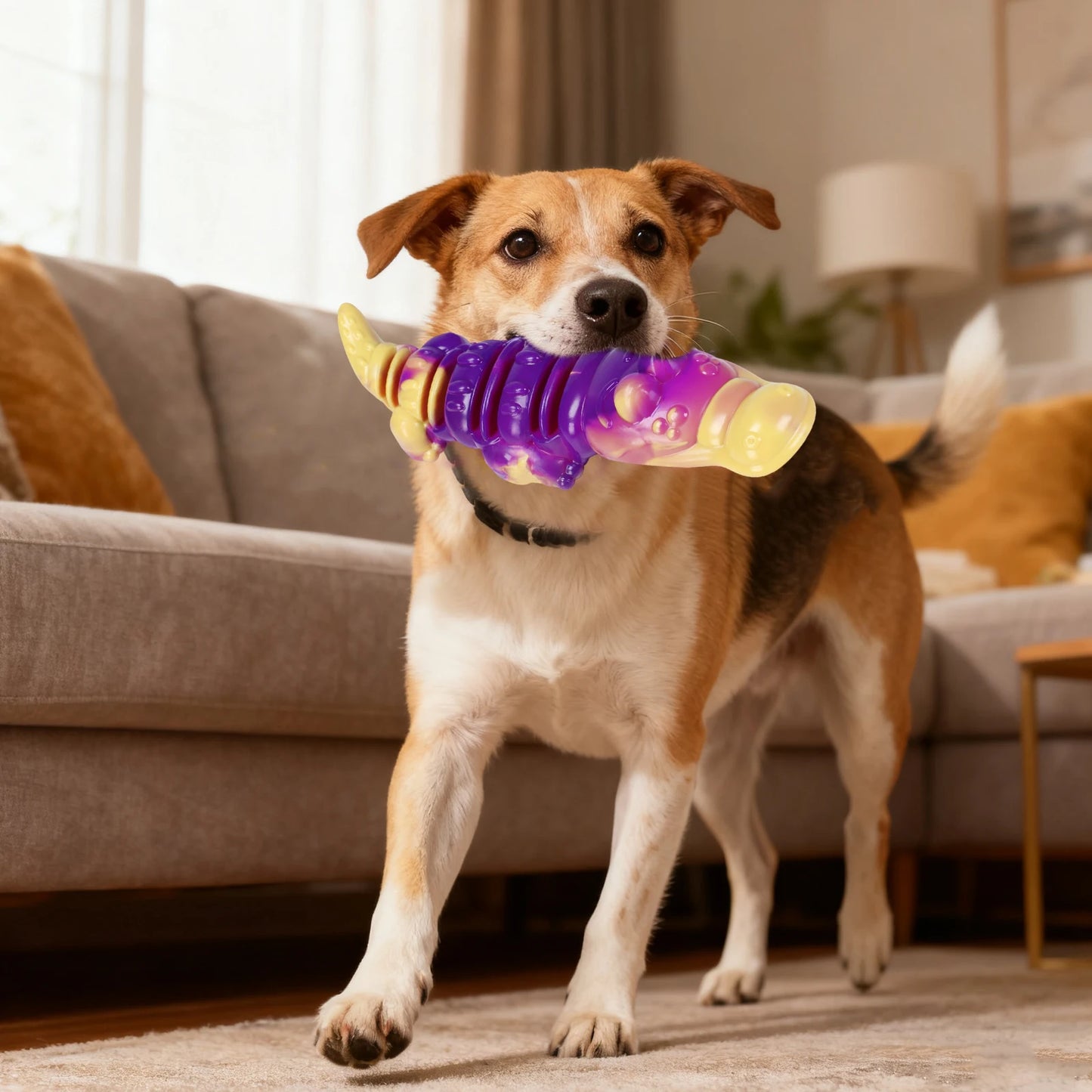 Dog Dental Toy Animal Shaped Dog Teething Toy Teeth Cleaning Toy for Large Medium Breed