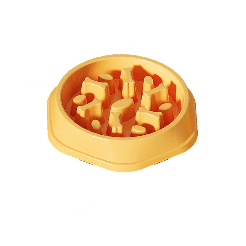 Dog slow food bowl dog bowl dog bowl anti-slip anti-choking anti-vomiting pet feeding bowl small dog food bowl cat bowl