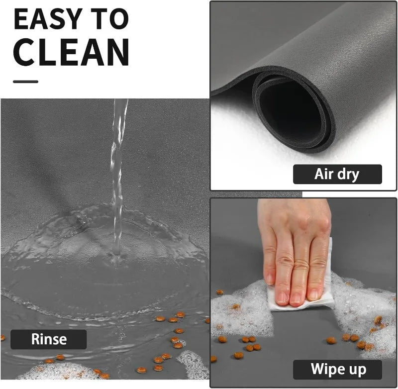 Pet Feeding Mat-Absorbent Dog Mat for Food and Water Bowl-No Stains Quick Dry Dog Water Dispenser Mat-Dog Feeding Supplies