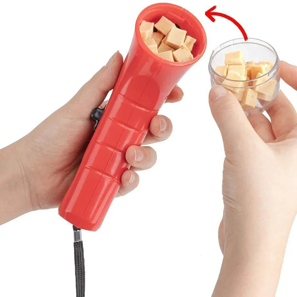 Dog Food Training Equipment Portable Interactive Treat Dispenser Launcher Gun Interactive Puppy Snack Dispenser Pet Supplies