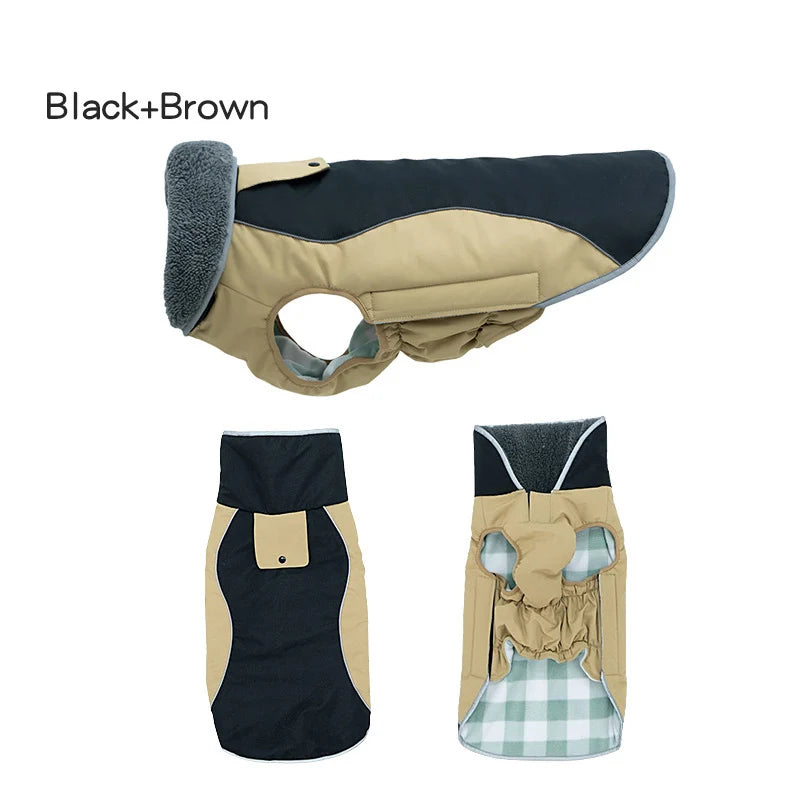Dog Coats Waterproof Windproof Pet Winter Reflective Jacket for Cold Weather Warmly Dogs Clothes for Small Medium Large Dogs