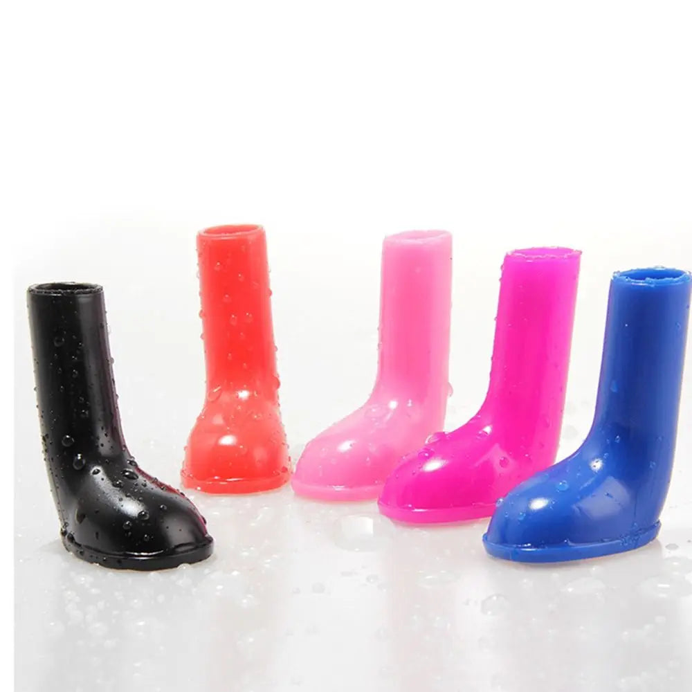 4Pcs Waterproof Pet Dog Shoes Non Slip Prevent Licking Paws Dog Rain Boots Breathable Reusable Pet Paws Protective Hot Pavement