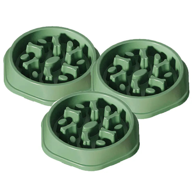 Dog slow food bowl dog bowl dog bowl anti-slip anti-choking anti-vomiting pet feeding bowl small dog food bowl cat bowl
