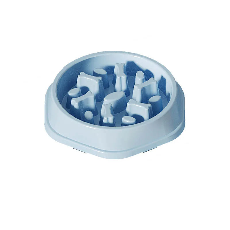 Dog slow food bowl dog bowl dog bowl anti-slip anti-choking anti-vomiting pet feeding bowl small dog food bowl cat bowl