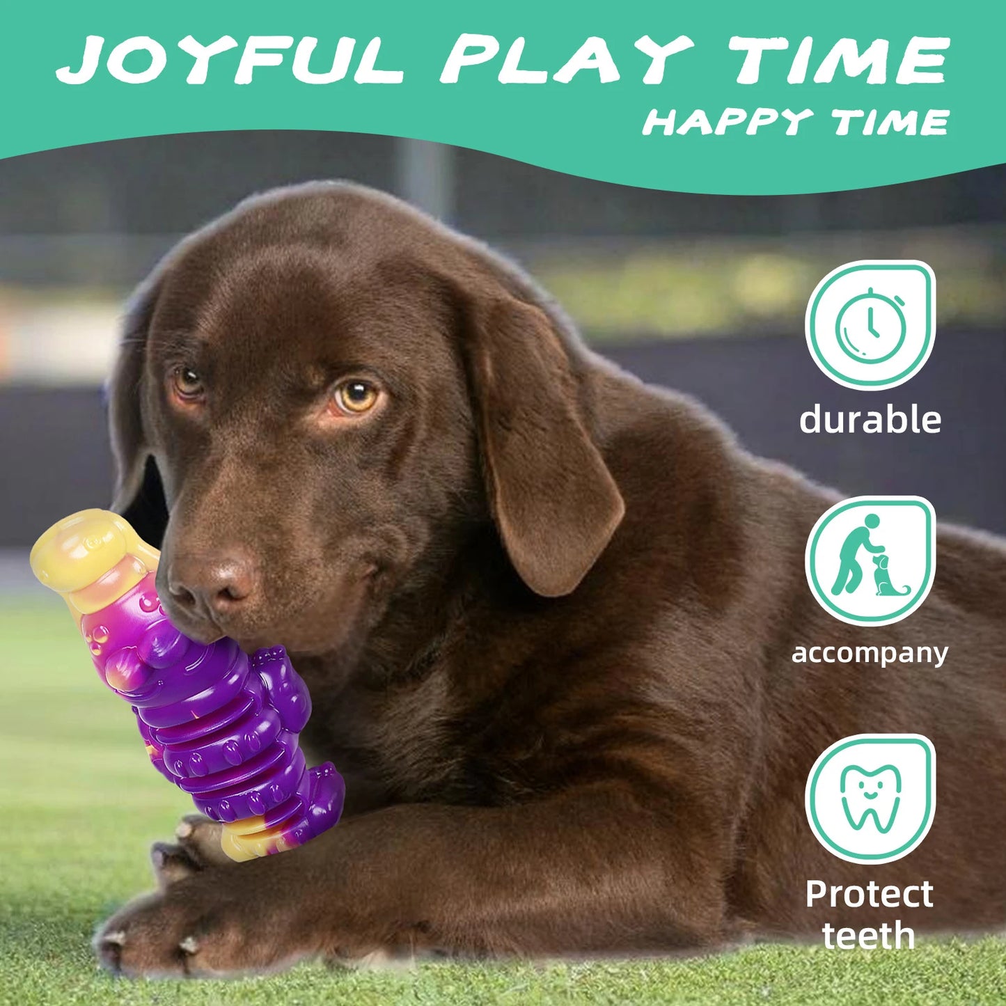 Dog Dental Toy Animal Shaped Dog Teething Toy Teeth Cleaning Toy for Large Medium Breed