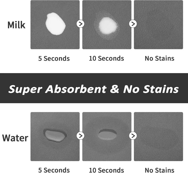 Pet Feeding Mat-Absorbent Dog Mat for Food and Water Bowl-No Stains Quick Dry Dog Water Dispenser Mat-Dog Feeding Supplies