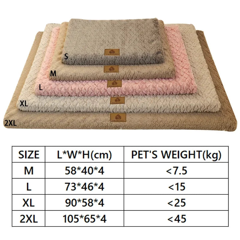 Waterproof Orthopedic Dog Bed, 3D Foam Pet Mattress with Removable Soft Faux Fur Cover, Anti-Slip Bottom for Crate Kennel & Sofa