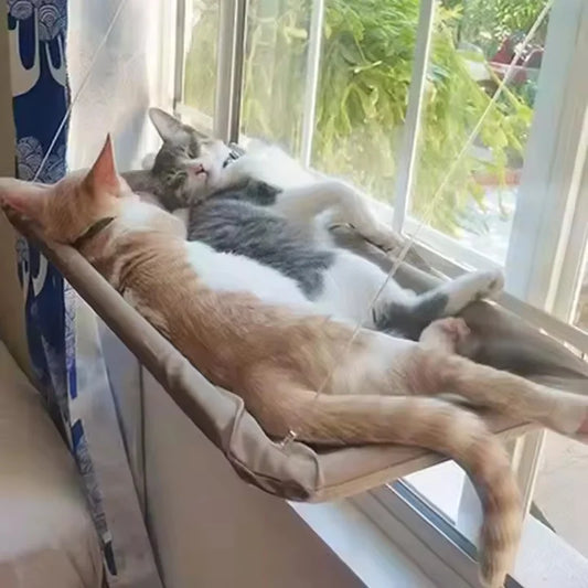 Ultra Soft Cat Window Hammock Bed Securely Mounted Space Saving Cat Perch Ideal for Feline Naptime Top Pet Accessories for Cats