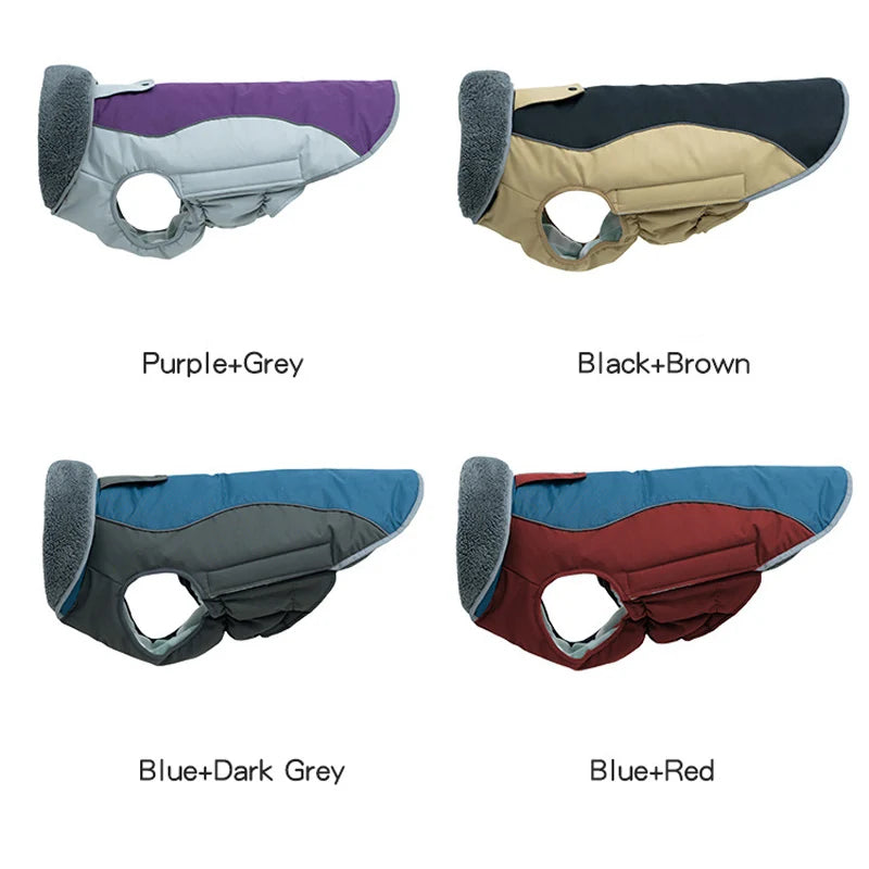 Dog Coats Waterproof Windproof Pet Winter Reflective Jacket for Cold Weather Warmly Dogs Clothes for Small Medium Large Dogs