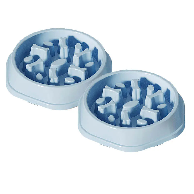 Dog slow food bowl dog bowl dog bowl anti-slip anti-choking anti-vomiting pet feeding bowl small dog food bowl cat bowl