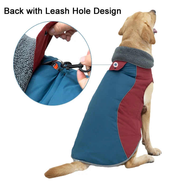 Dog Coats Waterproof Windproof Pet Winter Reflective Jacket for Cold Weather Warmly Dogs Clothes for Small Medium Large Dogs
