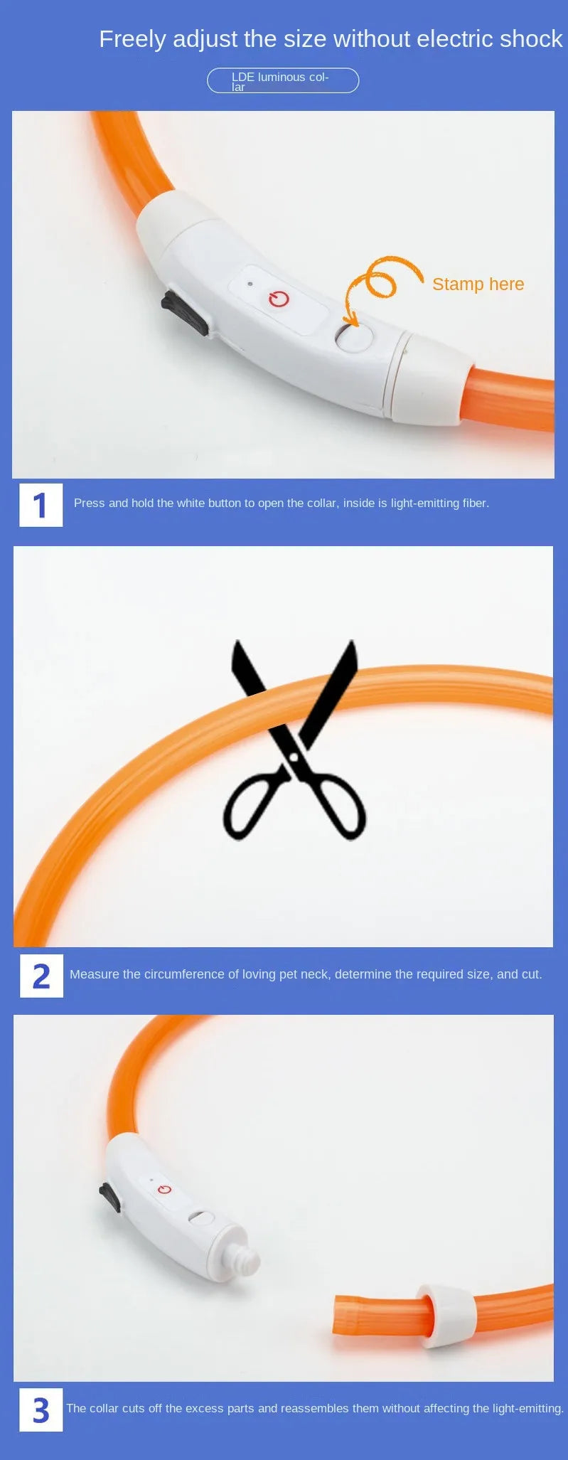 Led Usb Dog Collar Pet Dog Night Luminous Charge Collar Led Night Safety Flashing Glow Dog Loss Prevention Collar Pet Accessorie