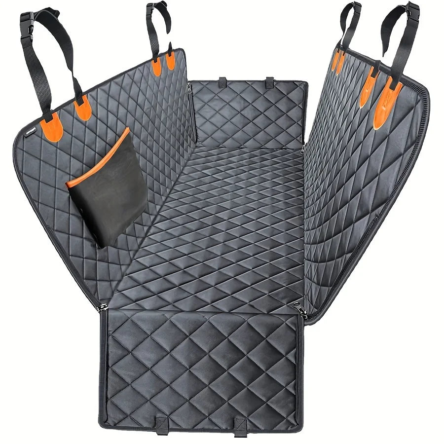 Dog Seat Cover Car Seat Cover for Pets 100%Waterproof Pet Seat Cover Hammock 600D Heavy Duty Scratch Proof Nonslip Durable Soft