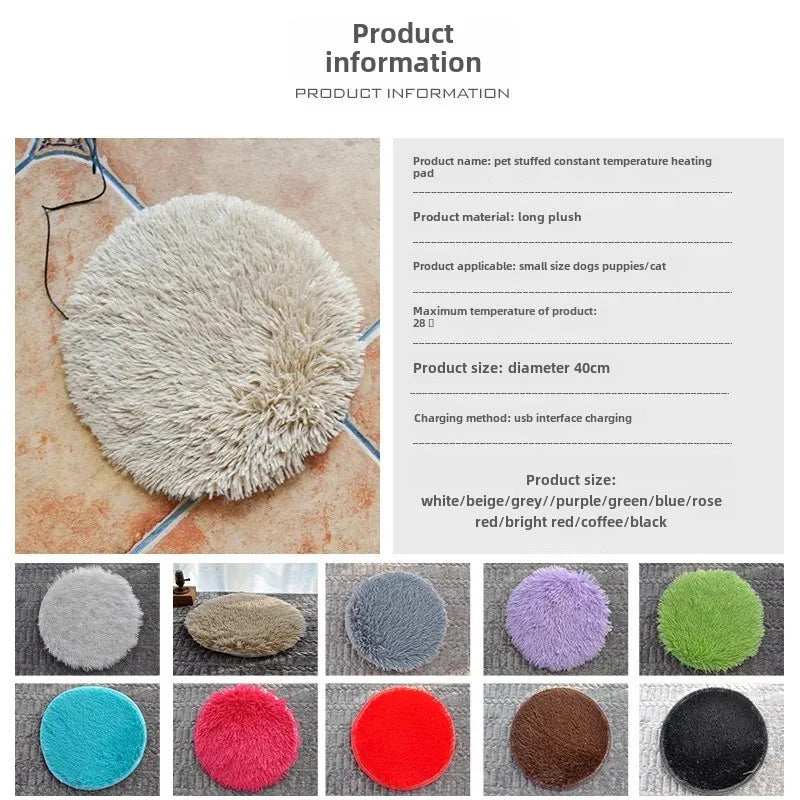 40cm USB Heating Pad Pets Warm Blanket Winter Heat Bed Cat Dog Heating Pad Electric Winter Warm Carpet Animals Pet Heater Mat