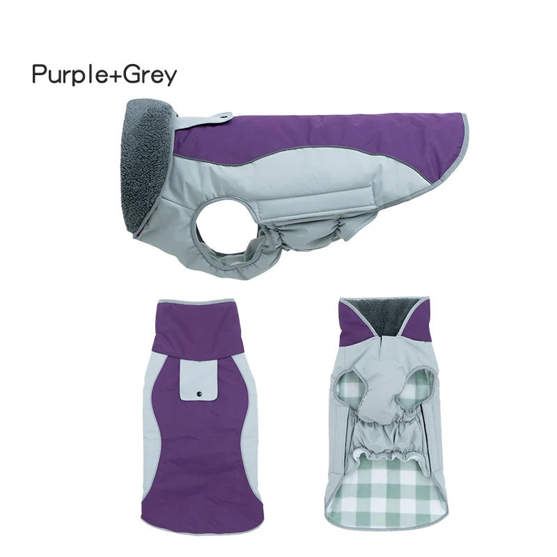 Dog Coats Waterproof Windproof Pet Winter Reflective Jacket for Cold Weather Warmly Dogs Clothes for Small Medium Large Dogs