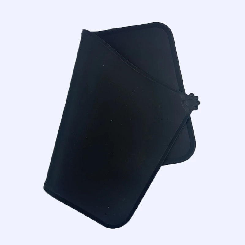 Winter Waterproof Pet Mat For Dog Cat Solid Color Silicone Pet Food Pad Pet Bowl Drinking Mat Dog Feeding Placemat Easy Washing