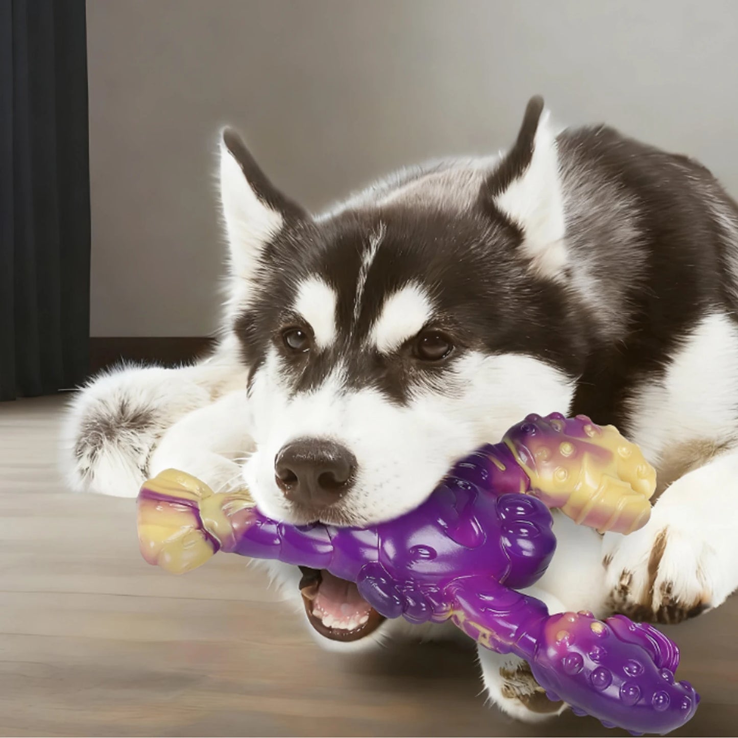 Dog Dental Toy Animal Shaped Dog Teething Toy Teeth Cleaning Toy for Large Medium Breed