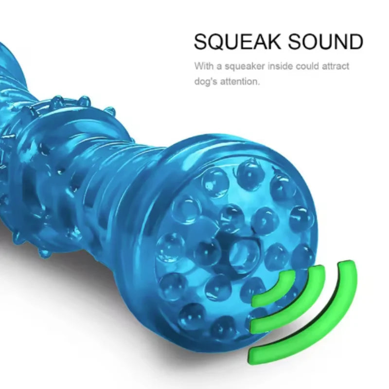 Bite Resistant Dog Toy Toothbrush Bone Sturdy Interactive Puppy Chew Dental Care for Small Medium Large Dogs