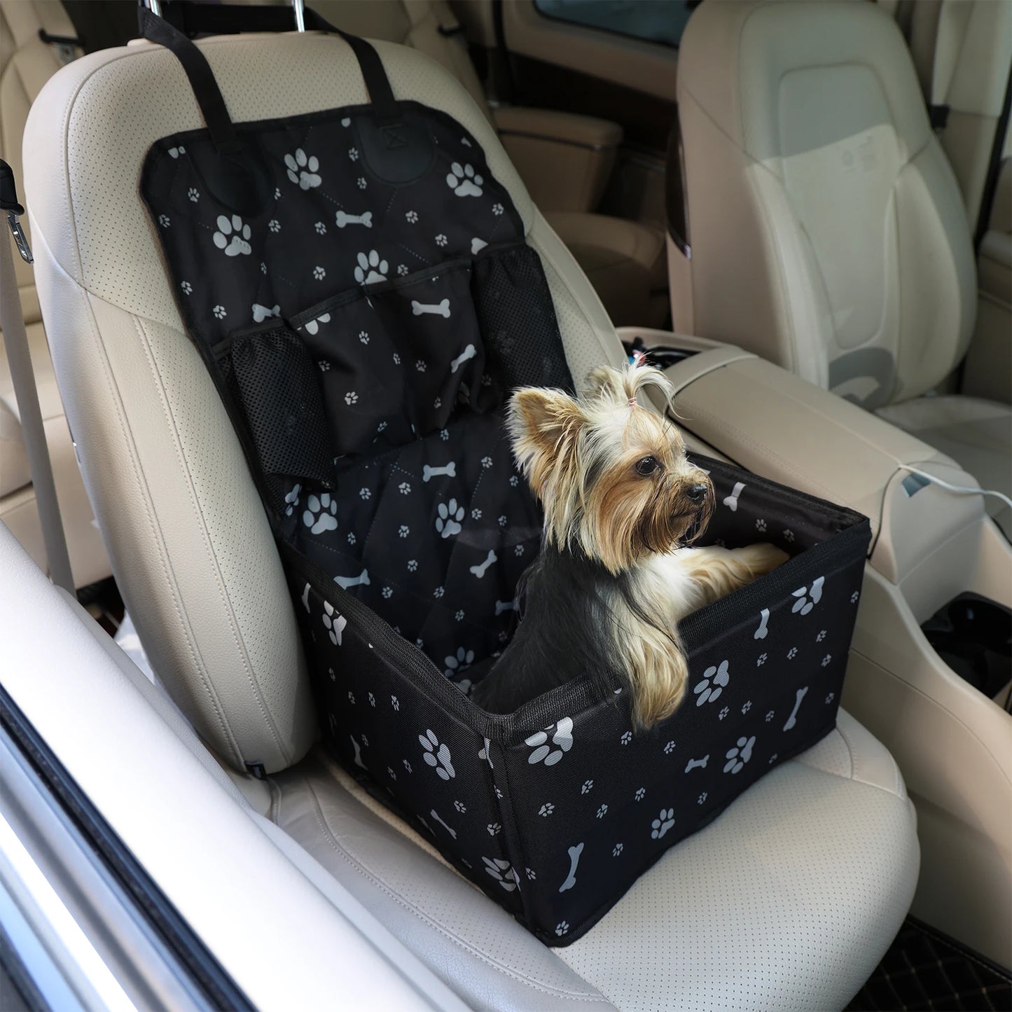 Portable Dog Car Booster Seat Carrier for Small Medium Dogs Safety Travel Pet Basket With Storage Front Seat Pet Carrier For Dog