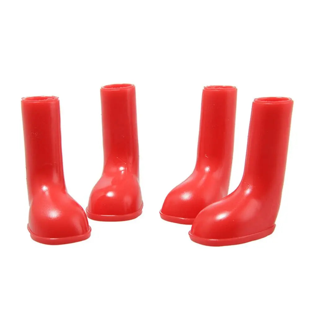 4Pcs Waterproof Pet Dog Shoes Non Slip Prevent Licking Paws Dog Rain Boots Breathable Reusable Pet Paws Protective Hot Pavement