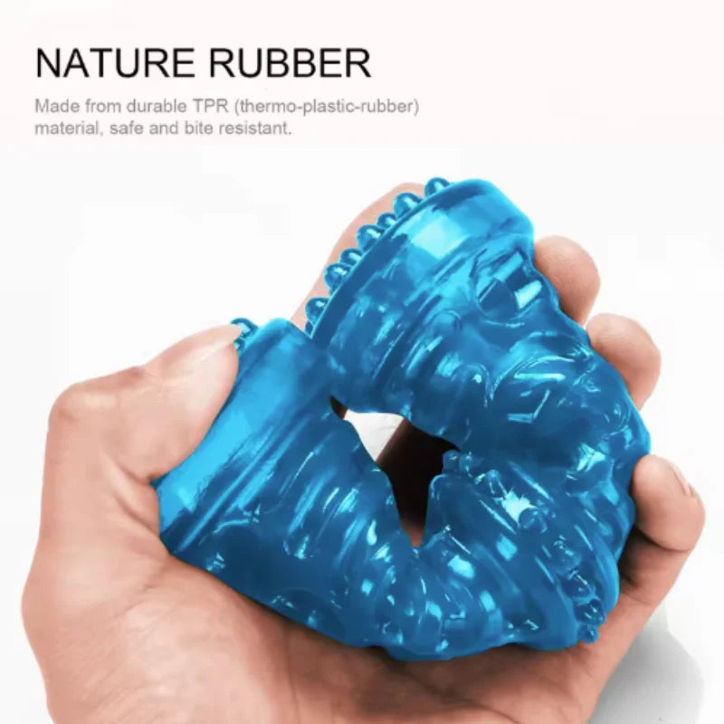 Bite Resistant Dog Toy Toothbrush Bone Sturdy Interactive Puppy Chew Dental Care for Small Medium Large Dogs