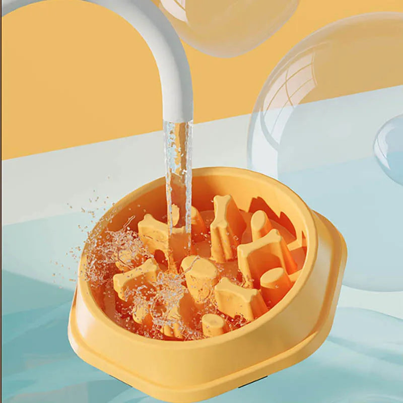 Dog slow food bowl dog bowl dog bowl anti-slip anti-choking anti-vomiting pet feeding bowl small dog food bowl cat bowl