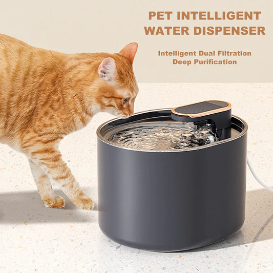 Cat Water Fountain 3L Automatic Water Dispenser with LED Light Ultra Silent Pet Drinking Water Fountain Automatic Pet Feeder